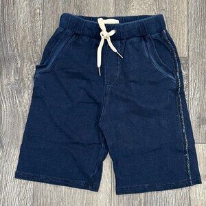 NWT Miki Miette Navy Blue Long Sweatpant Shorts, Size 8Y